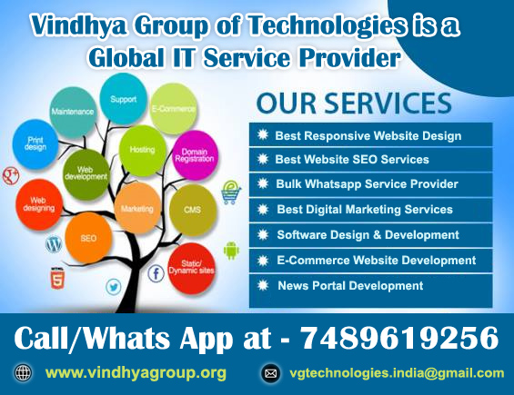 Web Designing & Development company in Chitrkoot, Birsinghpur, khajuraho, kanha Madhya Pradesh